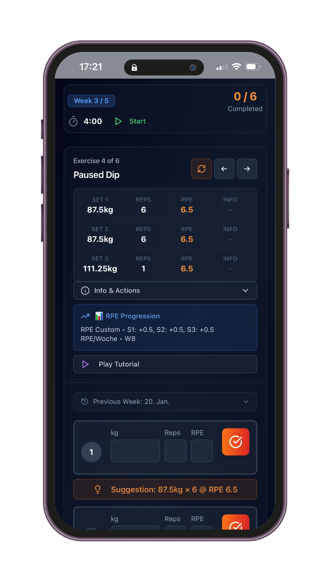 King of Weighted – Training App Access