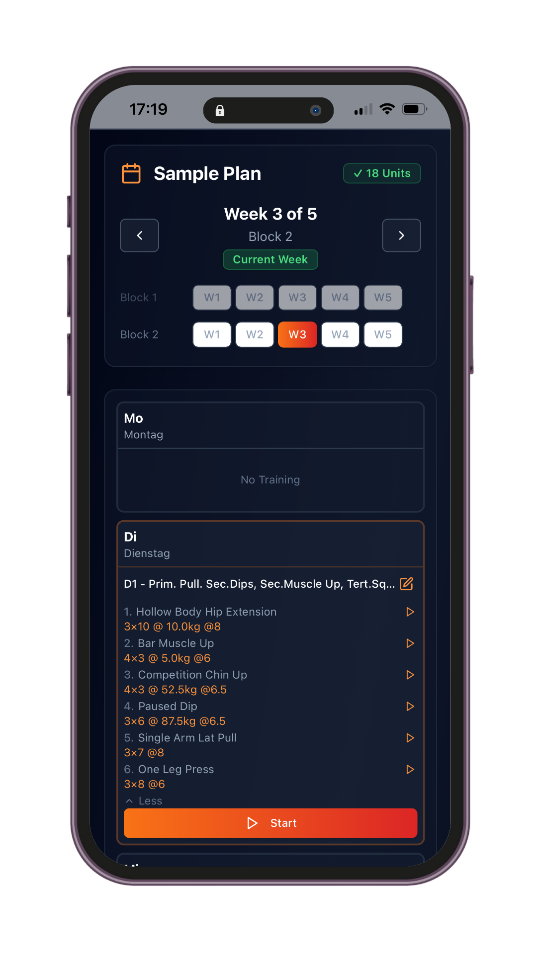 King of Weighted – Training App Access