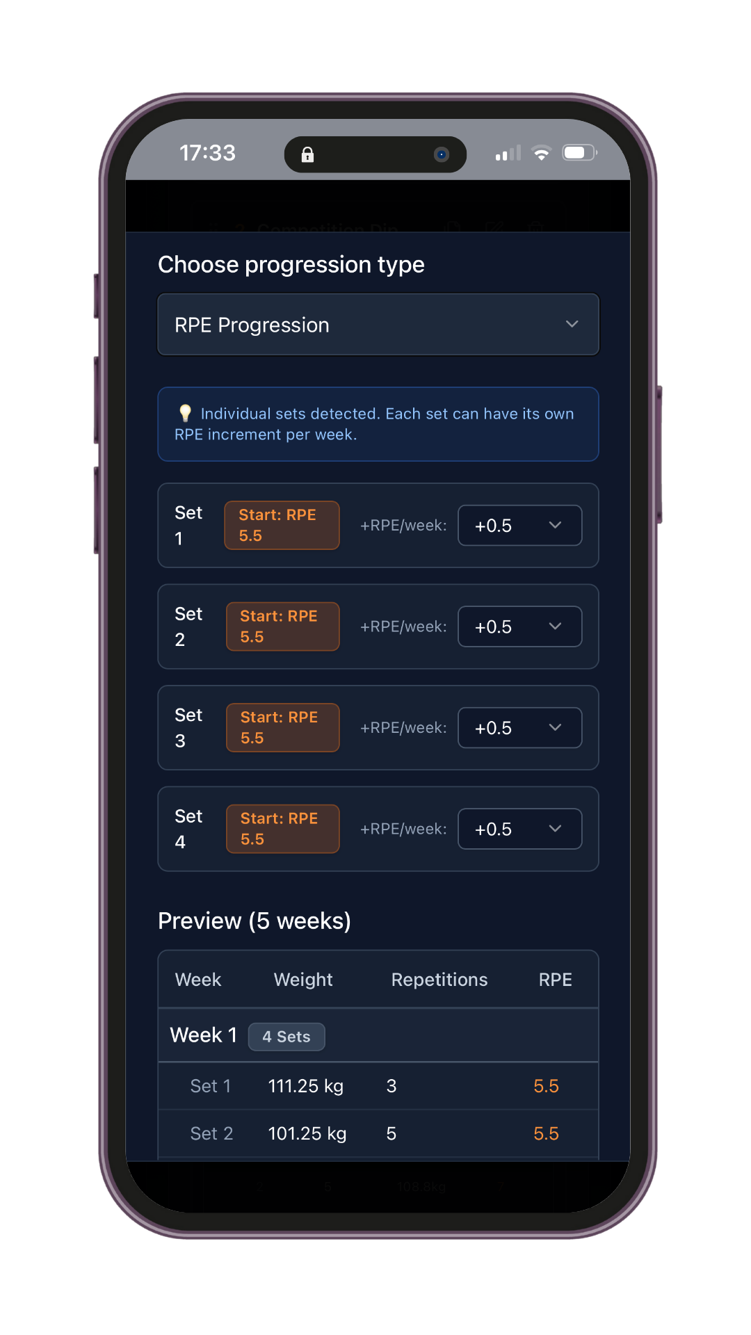 King of Weighted – Training App Access
