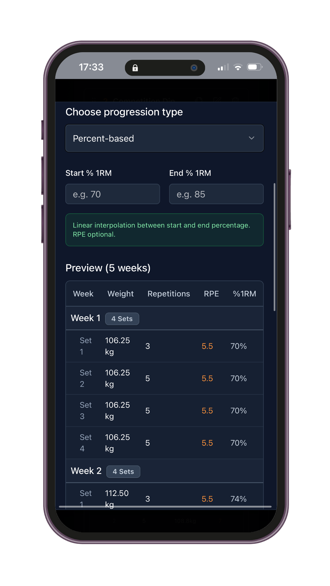 King of Weighted – Training App Access